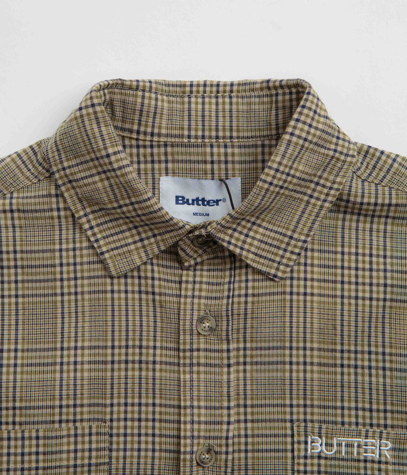 Butter Goods Equipt Plaid Shirt in Olive