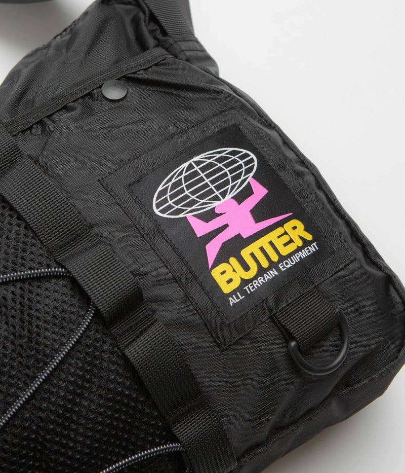 Butter Goods Express Side Bag in Black and Black