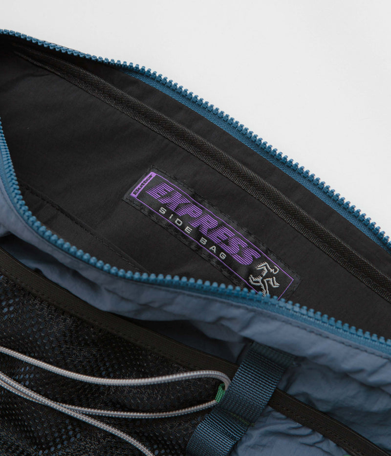 Butter Goods Express Side Bag in Navy and Green