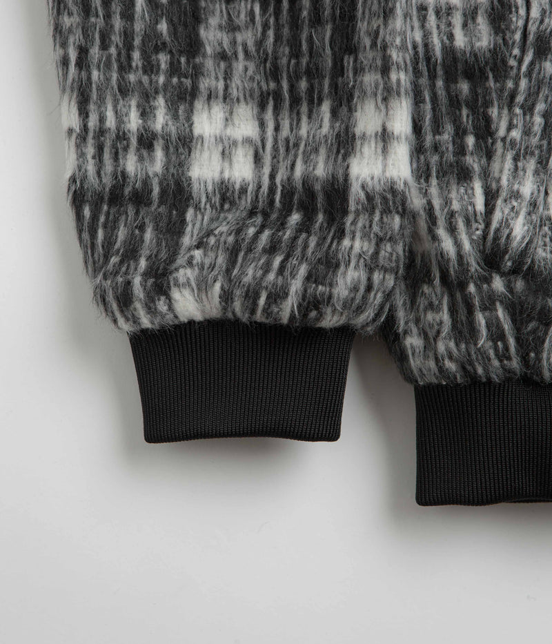 Butter Goods Heavy Plaid Work Jacket in Black and White