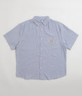 Butter Goods Hickory Short Sleeve Shirt in Blue Stripe