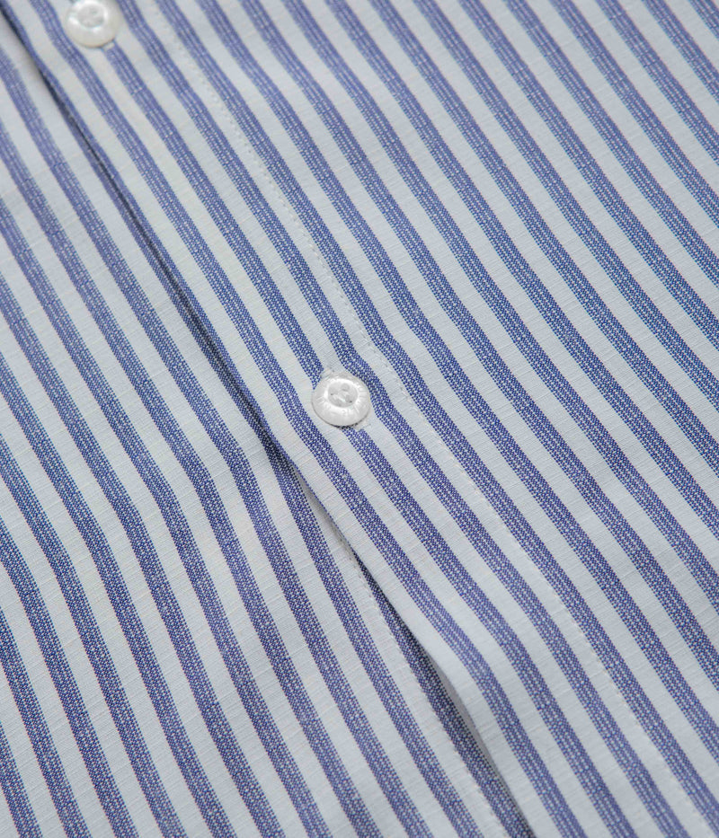 Butter Goods Hickory Short Sleeve Shirt in Blue Stripe