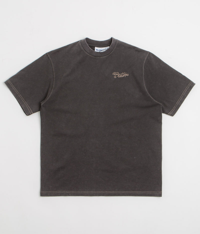 Butter Goods Jive Contrast T-Shirt in Washed Black