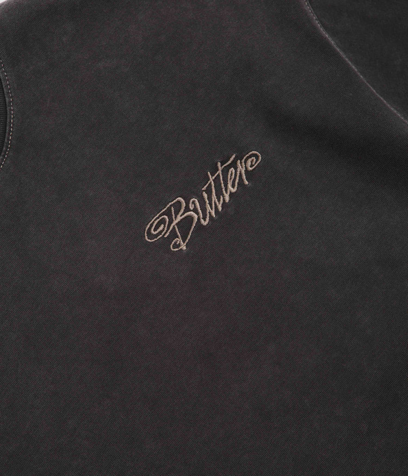 Butter Goods Jive Contrast T-Shirt in Washed Black