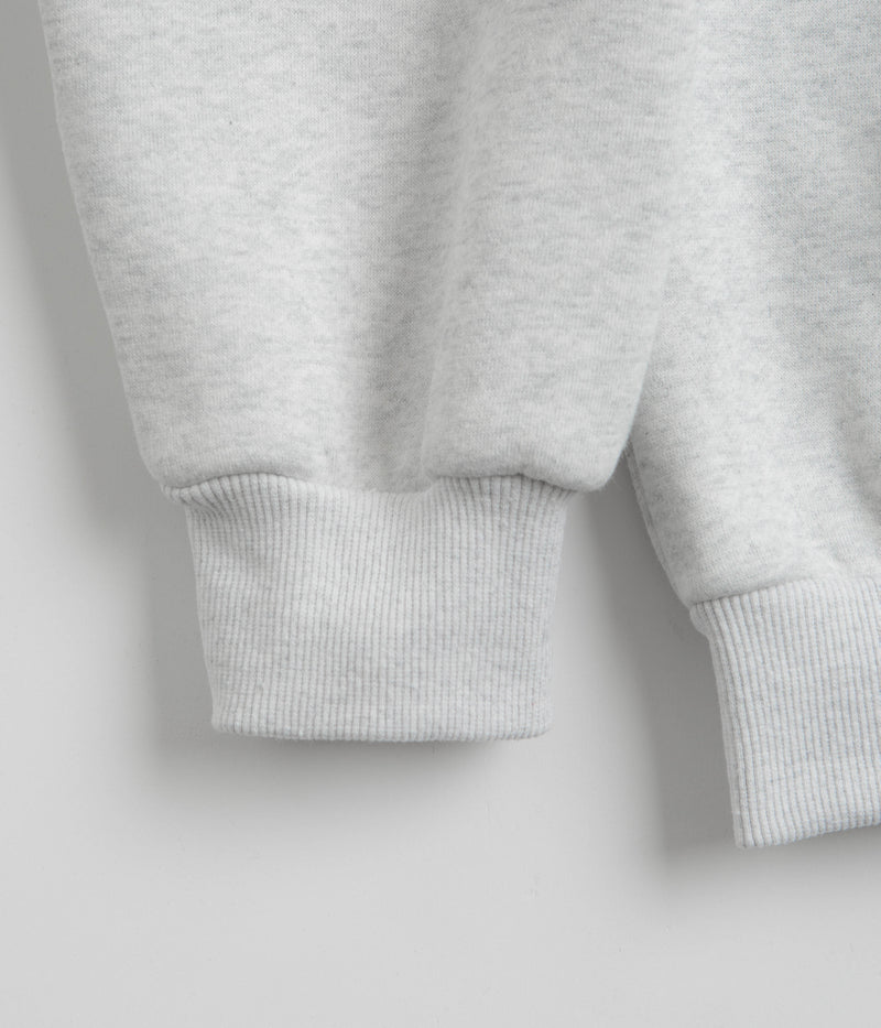Butter Goods Logo Denim Applique Hoodie in Ash