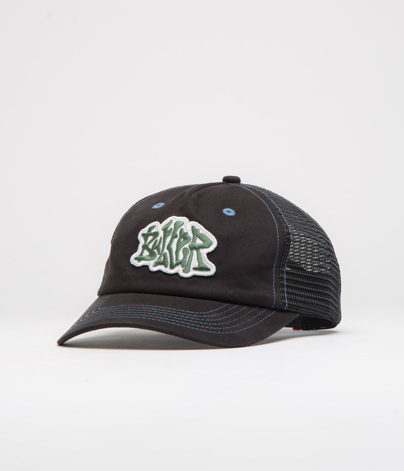 Butter Goods Melt Trucker Cap in Black