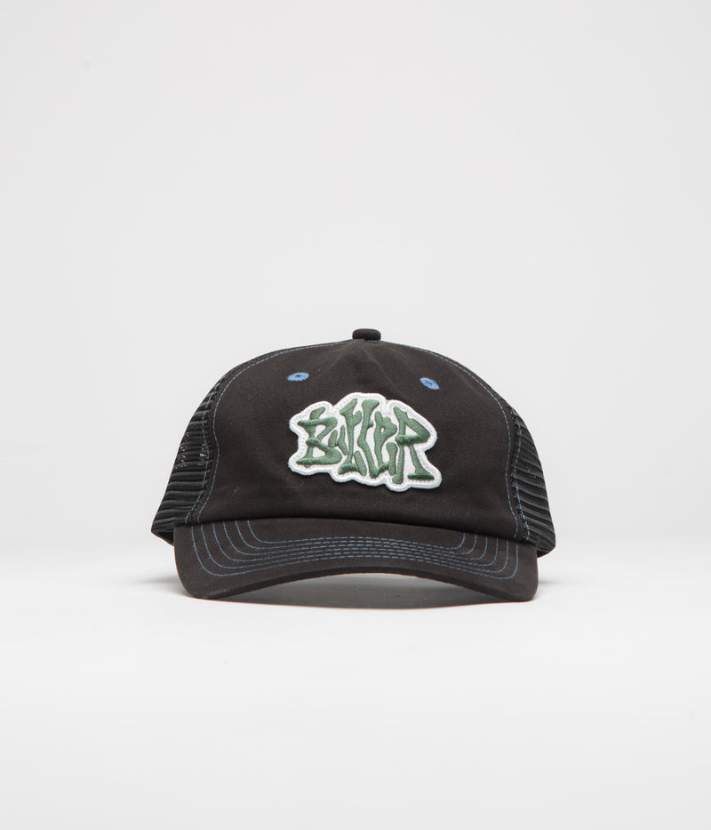 Butter Goods Melt Trucker Cap in Black