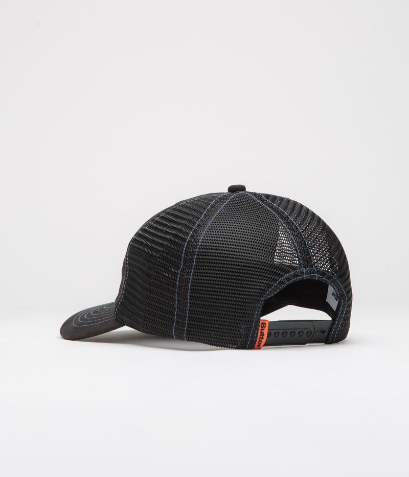 Butter Goods Melt Trucker Cap in Black