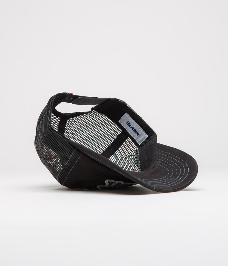 Butter Goods Melt Trucker Cap in Black