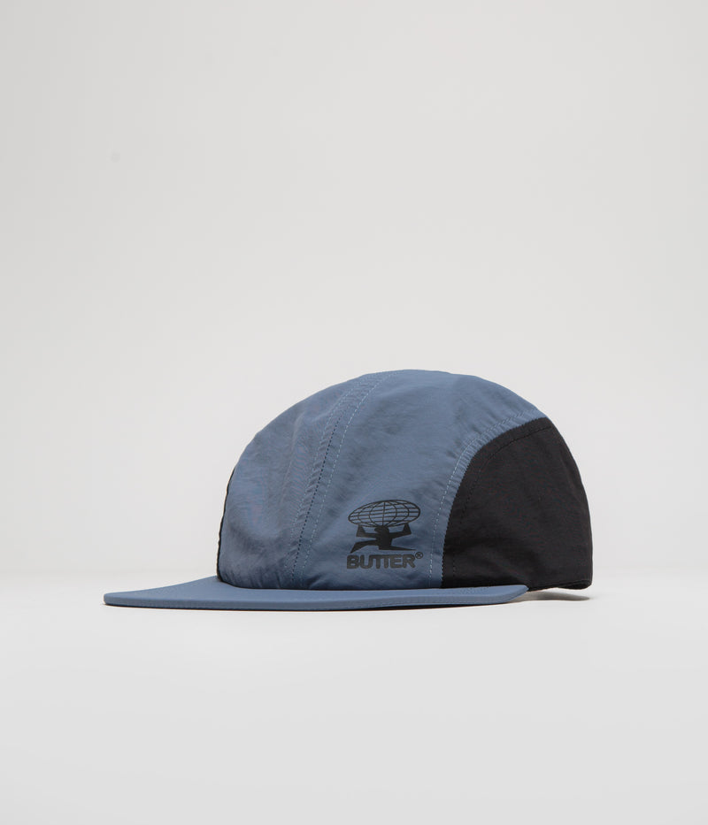 Butter Goods Nylon 4 Panel Cap in Navy and Black