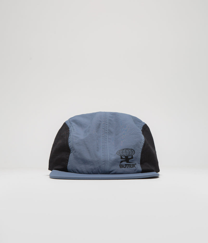 Butter Goods Nylon 4 Panel Cap in Navy and Black