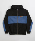 Butter Goods Panel Zip-Thru Hoodie in Black