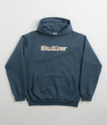 Butter Goods Plaid Applique Hoodie in Slate Blue