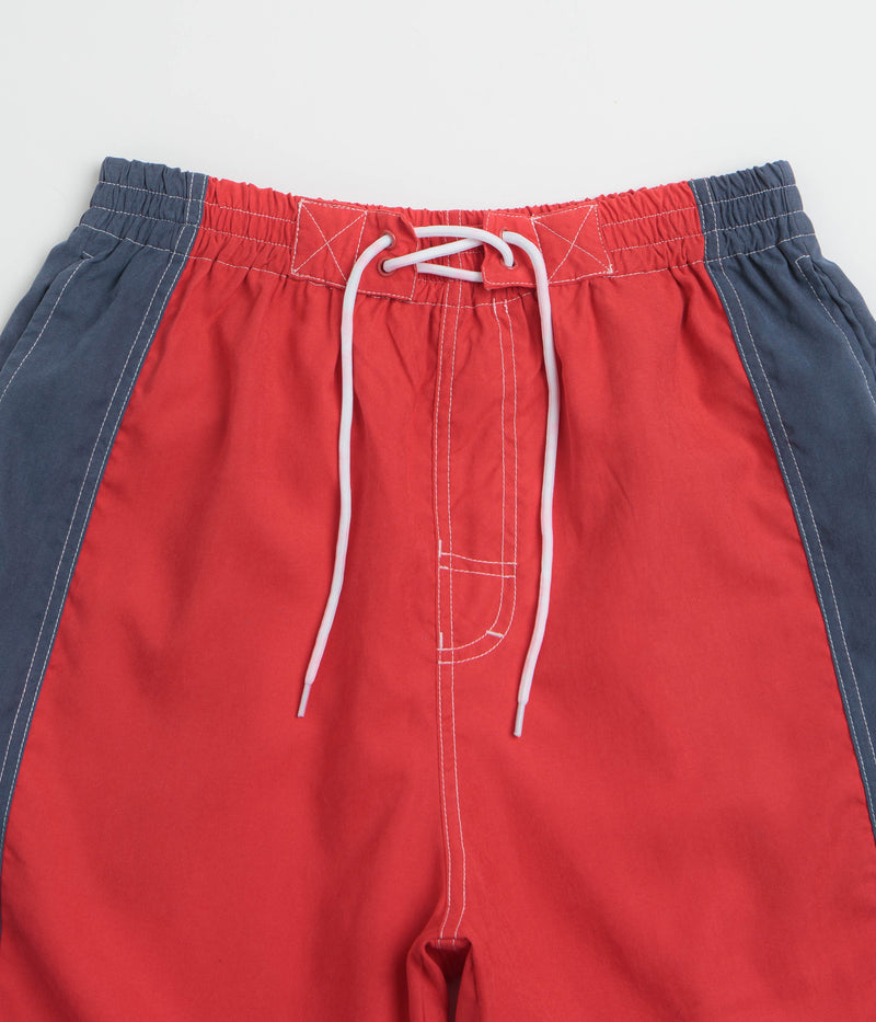 Butter Goods Point Boardshorts in Red and Navy