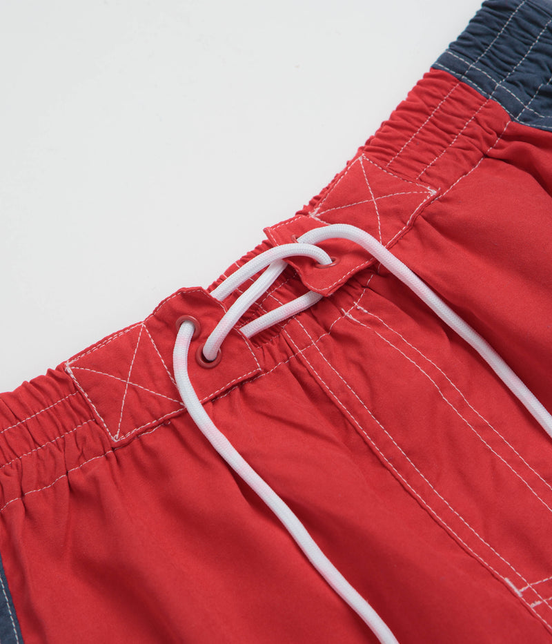 Butter Goods Point Boardshorts in Red and Navy