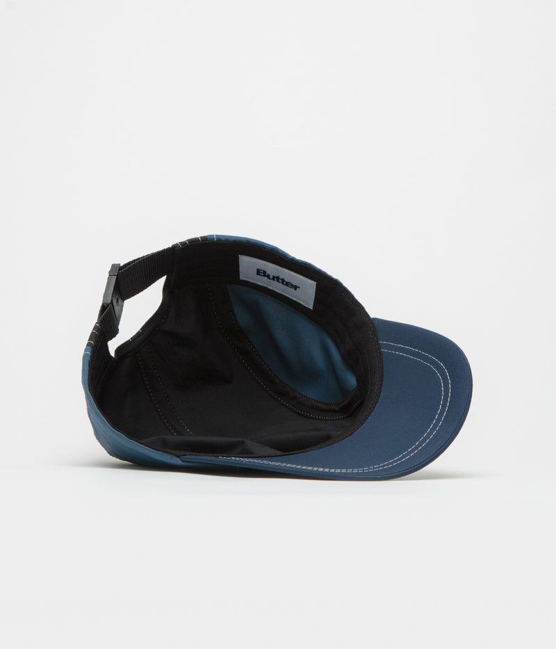 Butter Goods Primary 4 Panel Cap in Black and Slate