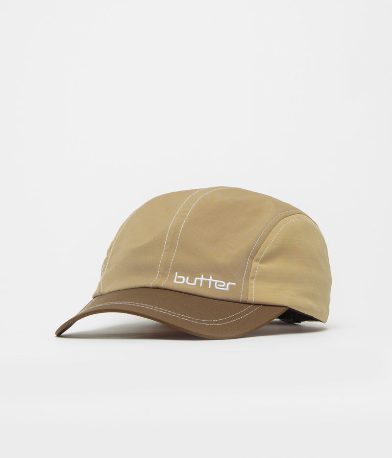 Butter Goods Primary 4 Panel Cap in Tan and Brown
