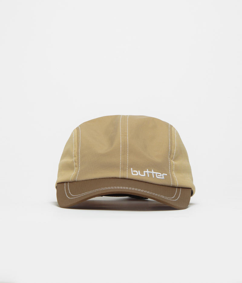 Butter Goods Primary 4 Panel Cap in Tan and Brown