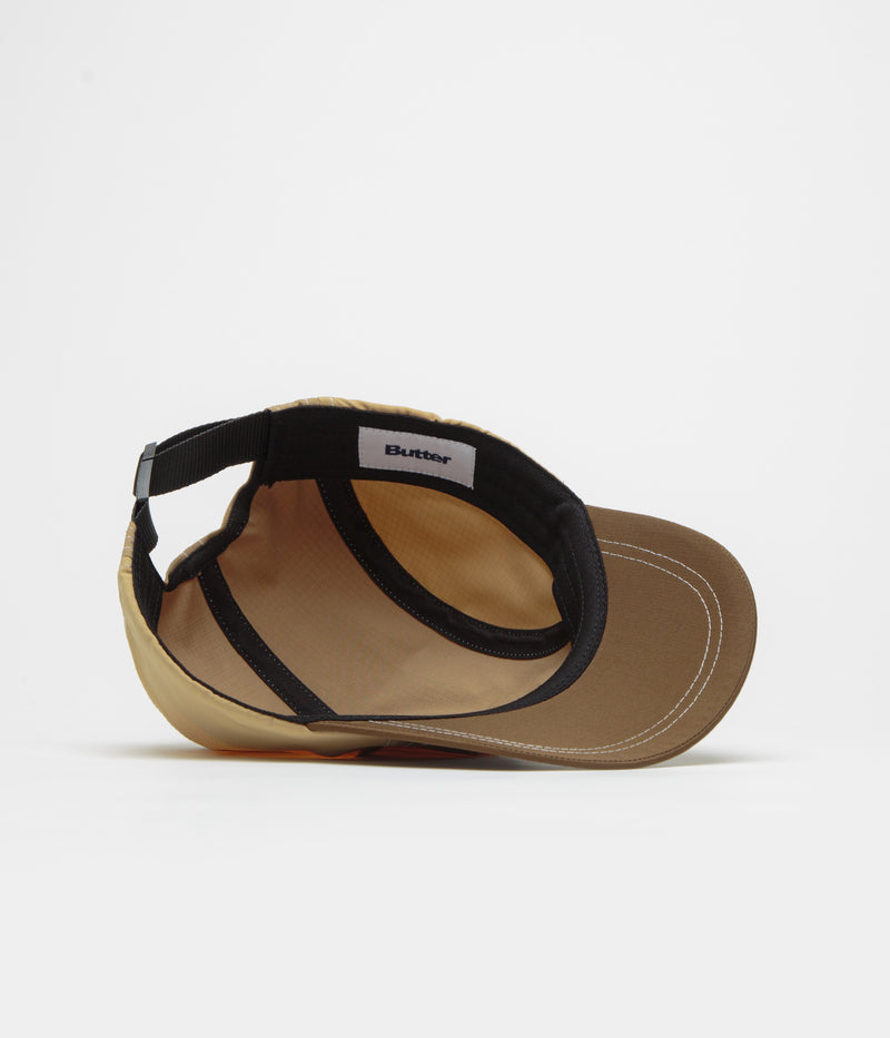 Butter Goods Primary 4 Panel Cap in Tan and Brown