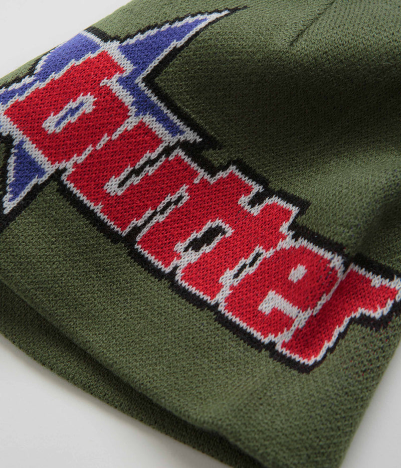 Butter Goods Racer Skully Beanie in Fatigue