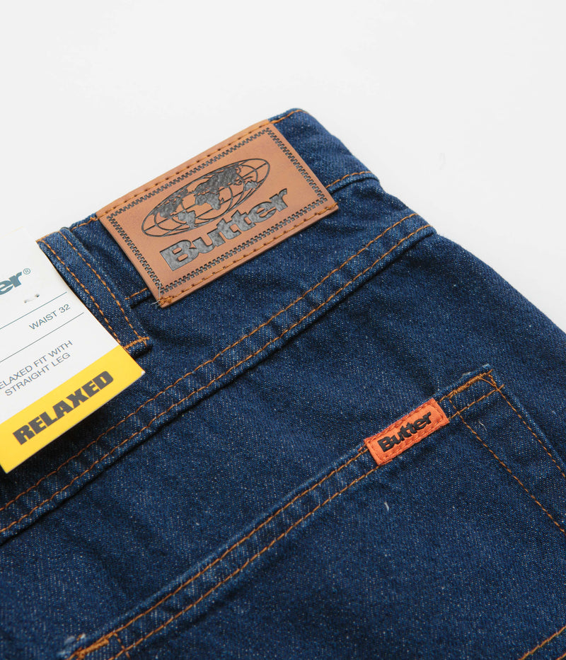 Butter Goods Relaxed Denim Jeans in Dark Indigo
