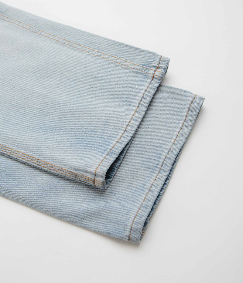 Butter Goods Relaxed Jeans in Light Blue and Orange