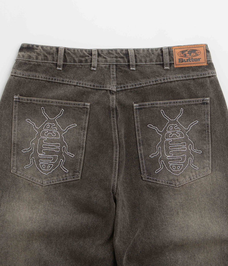 Butter Goods Roach Jeans in Black Wash
