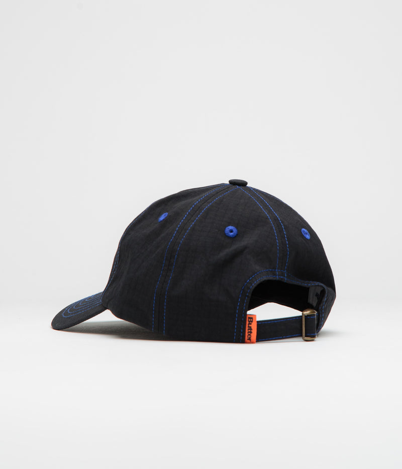 Butter Goods Rounded Logo Cap in Black and Blue