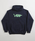 Butter Goods Scratch Applique Hoodie in Deep Navy