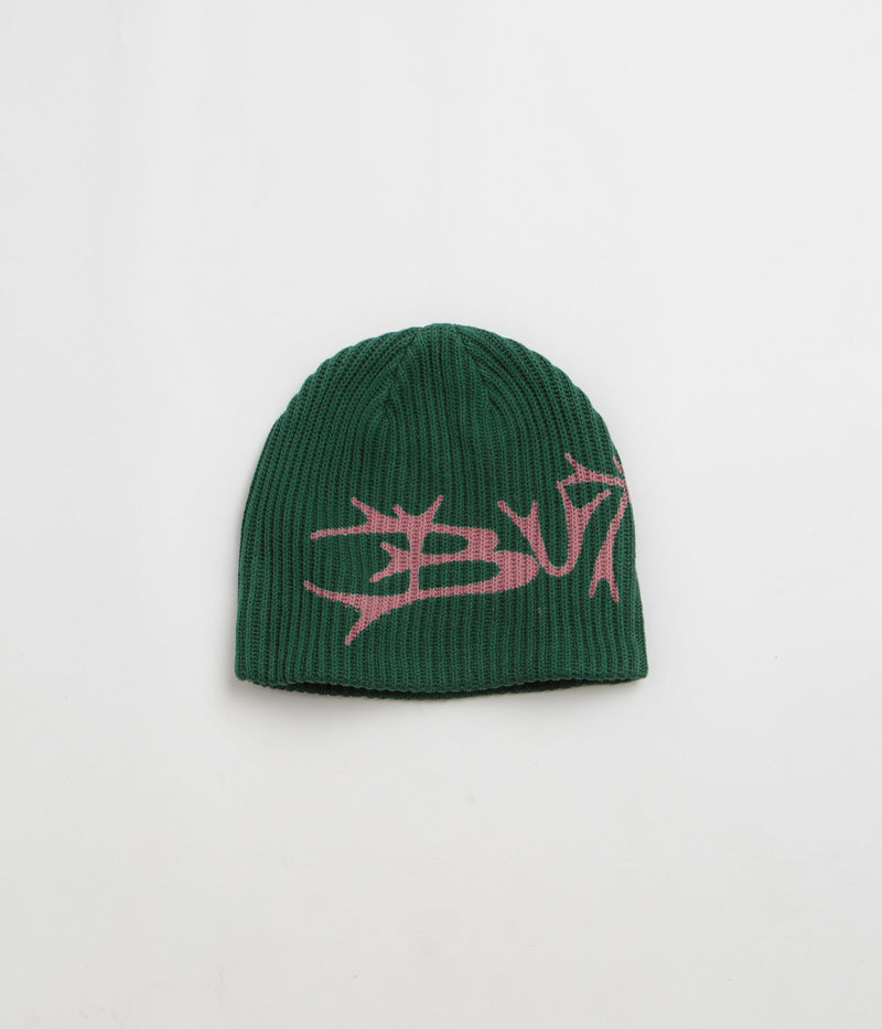 Butter Goods Scrawling Skully Beanie in Forest