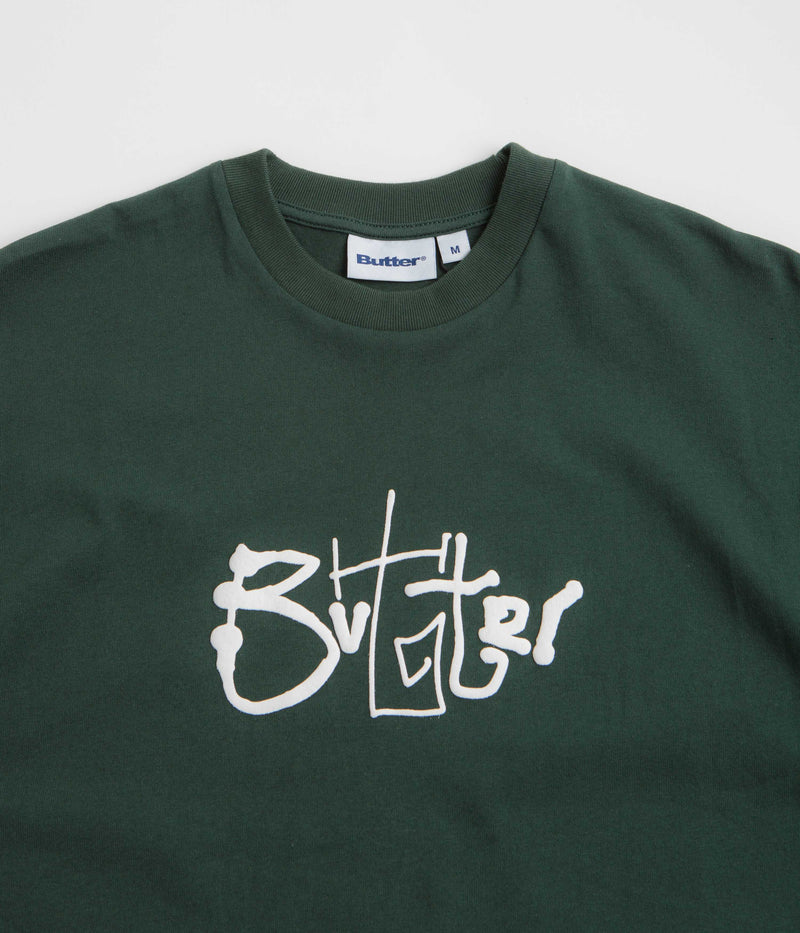 Butter Goods Scribble T-Shirt in Dark Forest