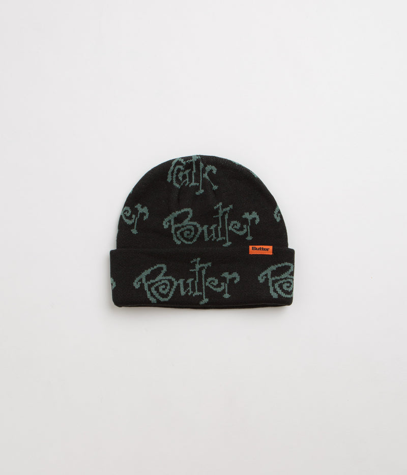 Butter Goods Sidewalk Beanie in Black
