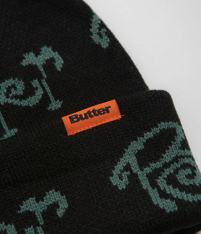 Butter Goods Sidewalk Beanie in Black