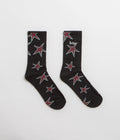 Butter Goods Star Socks in Black