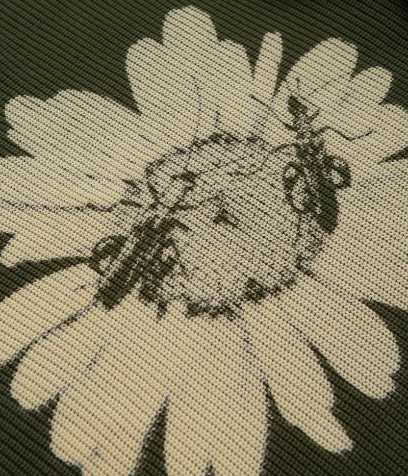 Butter Goods Sunflower Knit Sweatshirt in Army