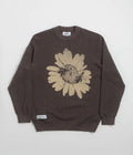 Butter Goods Sunflower Knit Sweatshirt in Charcoal