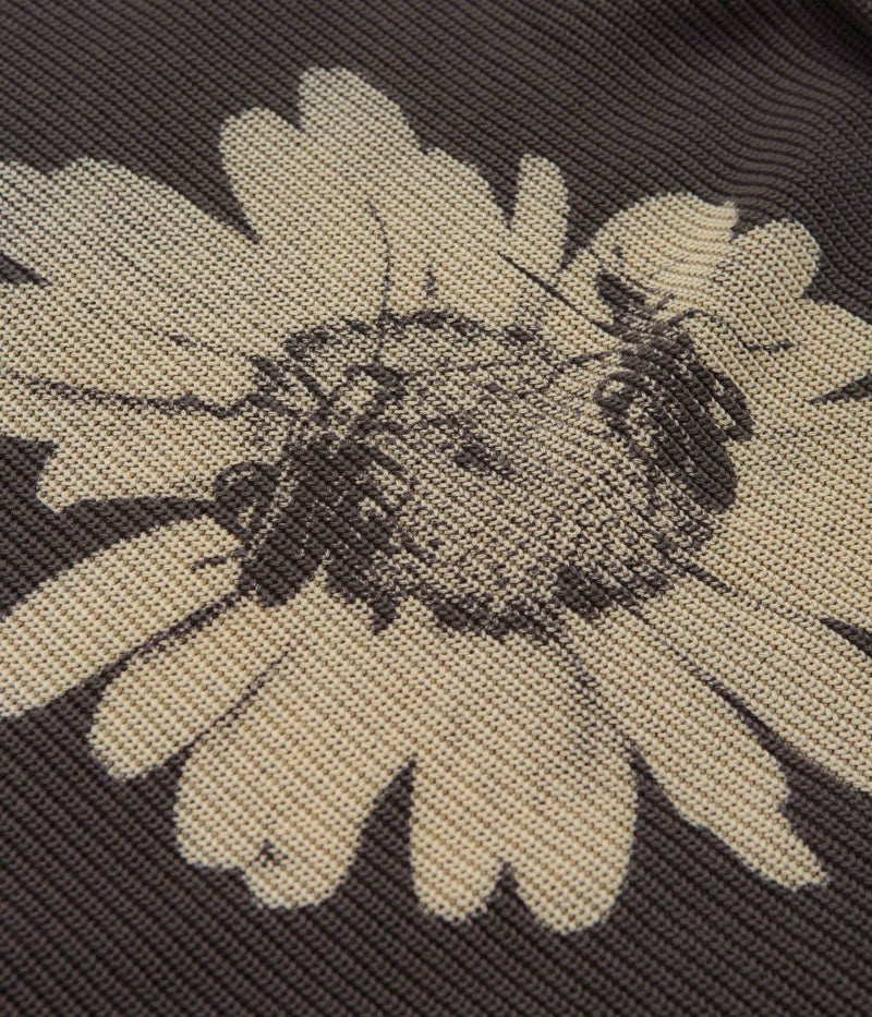Butter Goods Sunflower Knit Sweatshirt in Charcoal