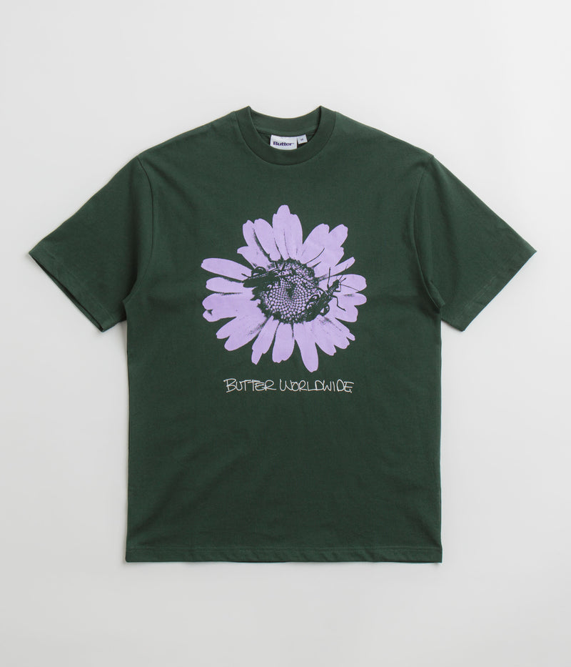 Butter Goods Sunflower T-Shirt in Dark Forest