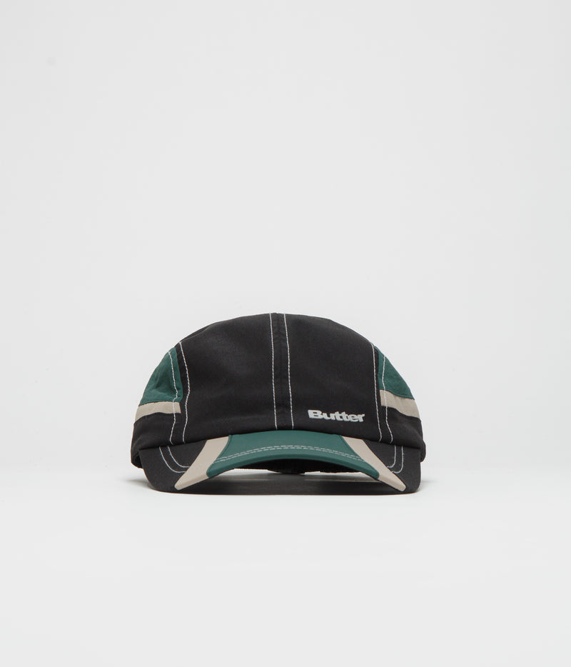Butter Goods Swift 4 Panel Cap in Black