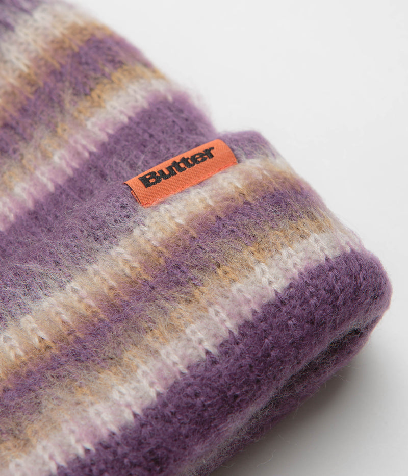 Butter Goods Swipe Beanie in Purple