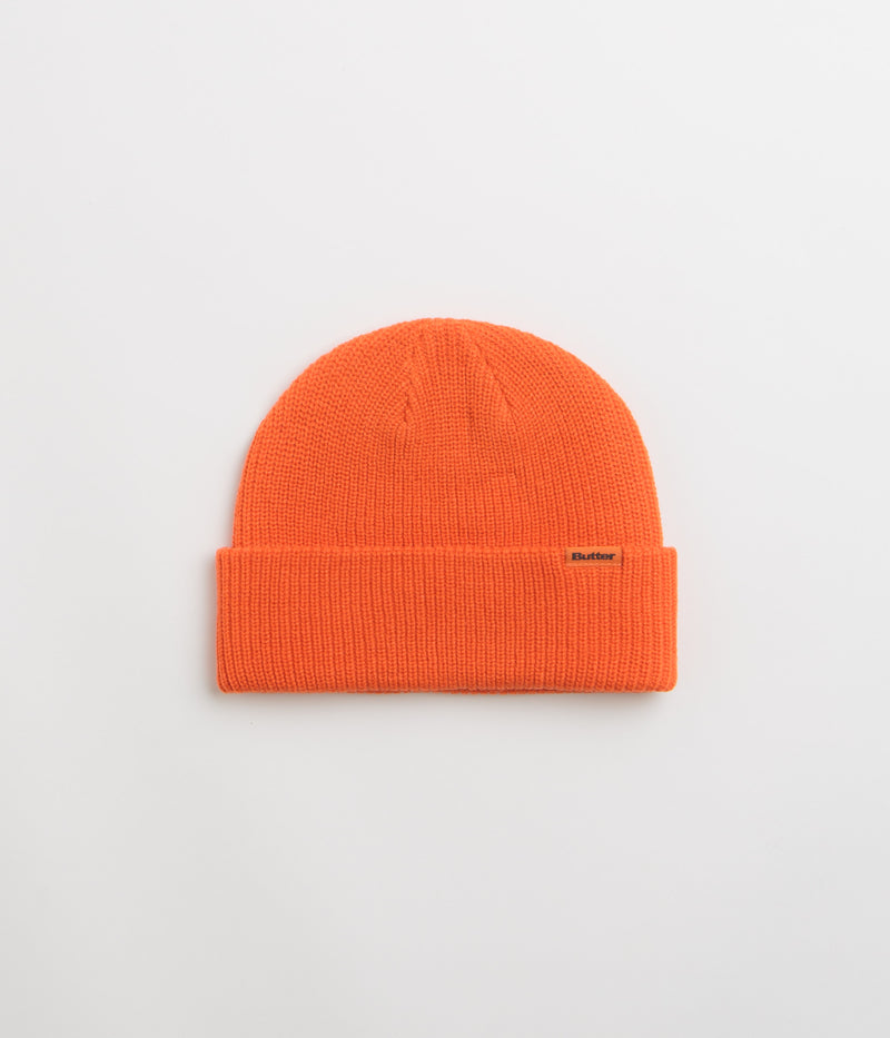 Butter Goods Tall Wharfie Beanie in Orange