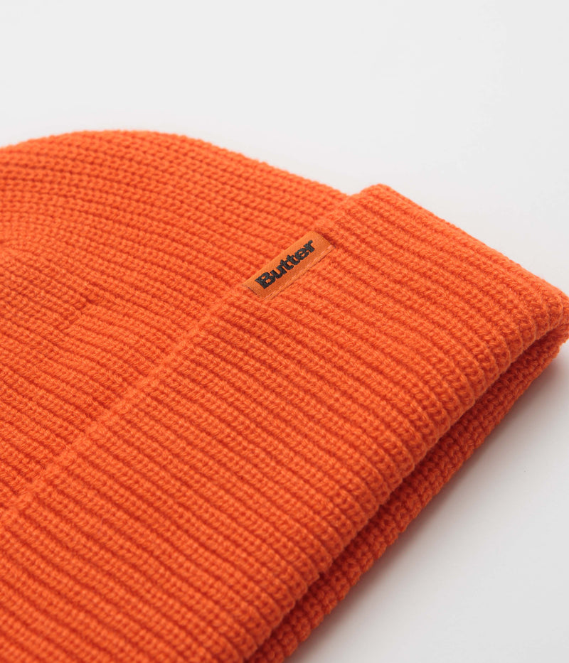 Butter Goods Tall Wharfie Beanie in Orange