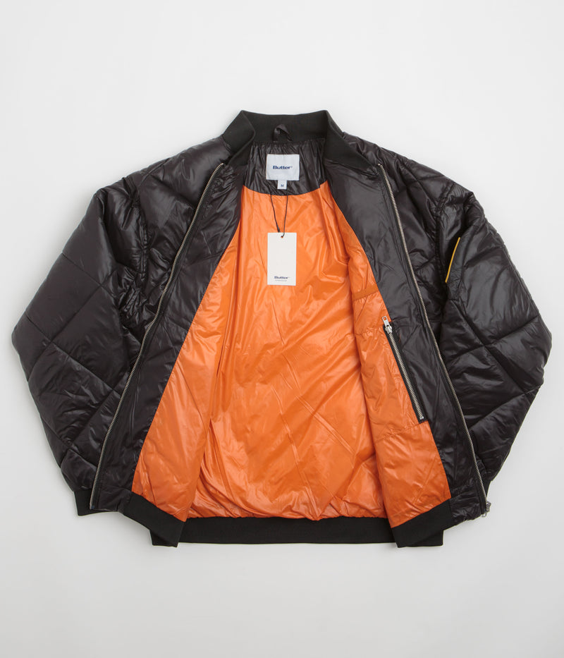 Butter Goods Temperature Bomber Jacket in Black