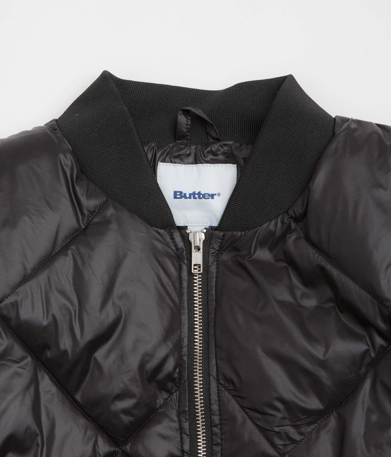 Butter Goods Temperature Bomber Jacket in Black