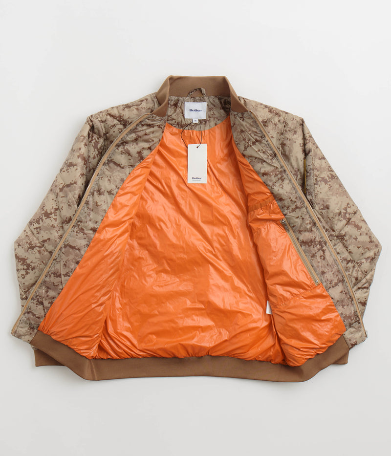 Butter Goods Temperature Bomber Jacket in Digital Camo