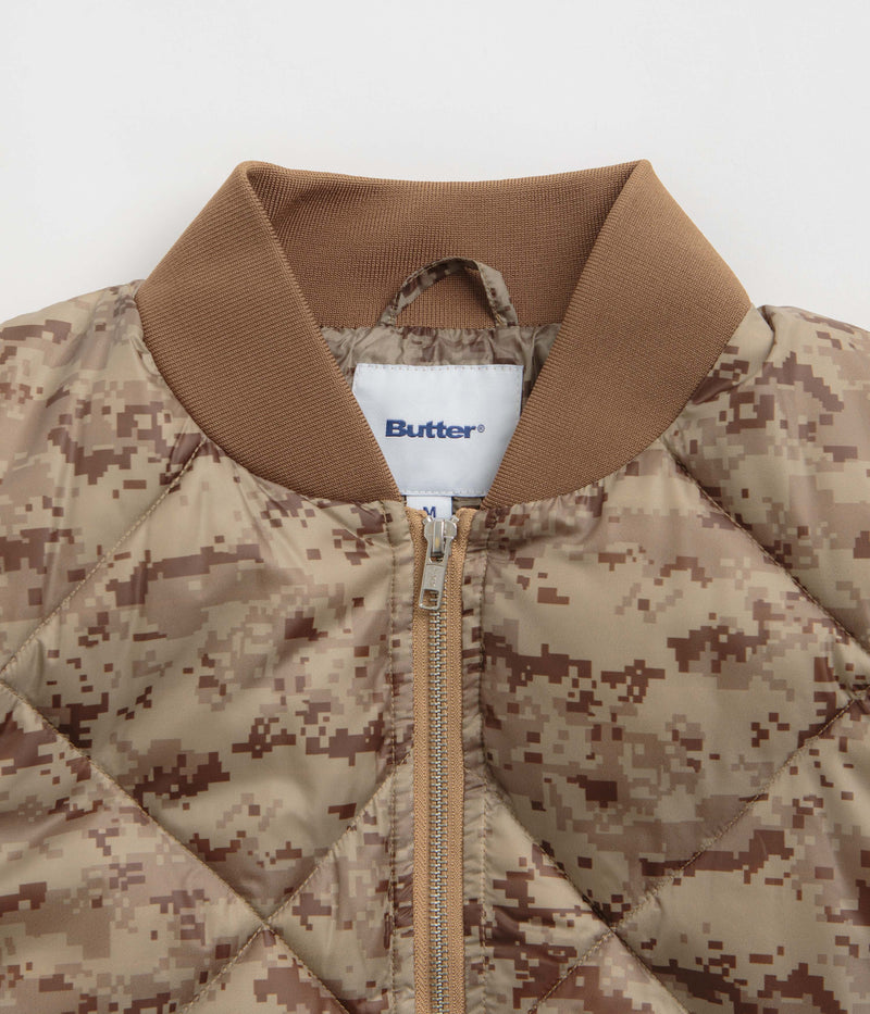 Butter Goods Temperature Bomber Jacket in Digital Camo