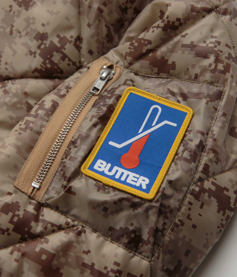 Butter Goods Temperature Bomber Jacket in Digital Camo