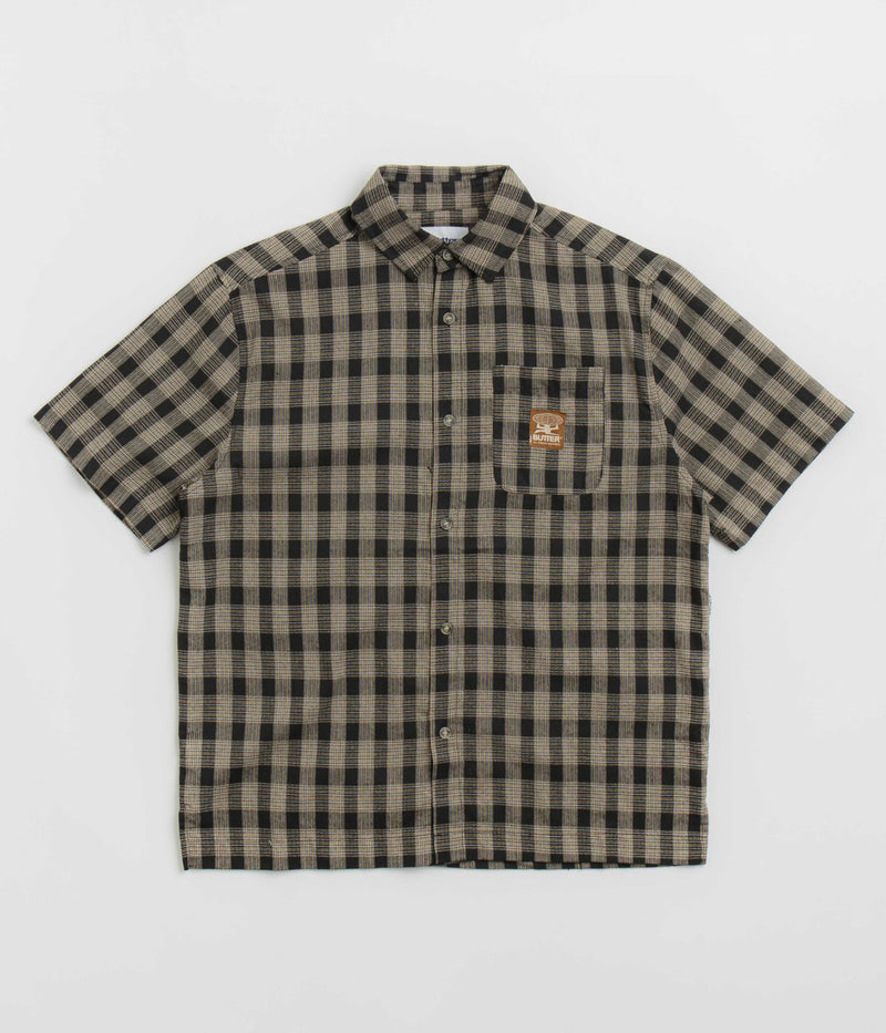 Butter Goods Terrain Short Sleeve Shirt in Black
