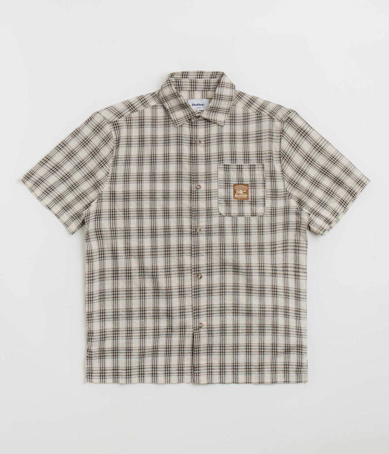 Butter Goods Terrain Short Sleeve Shirt in White