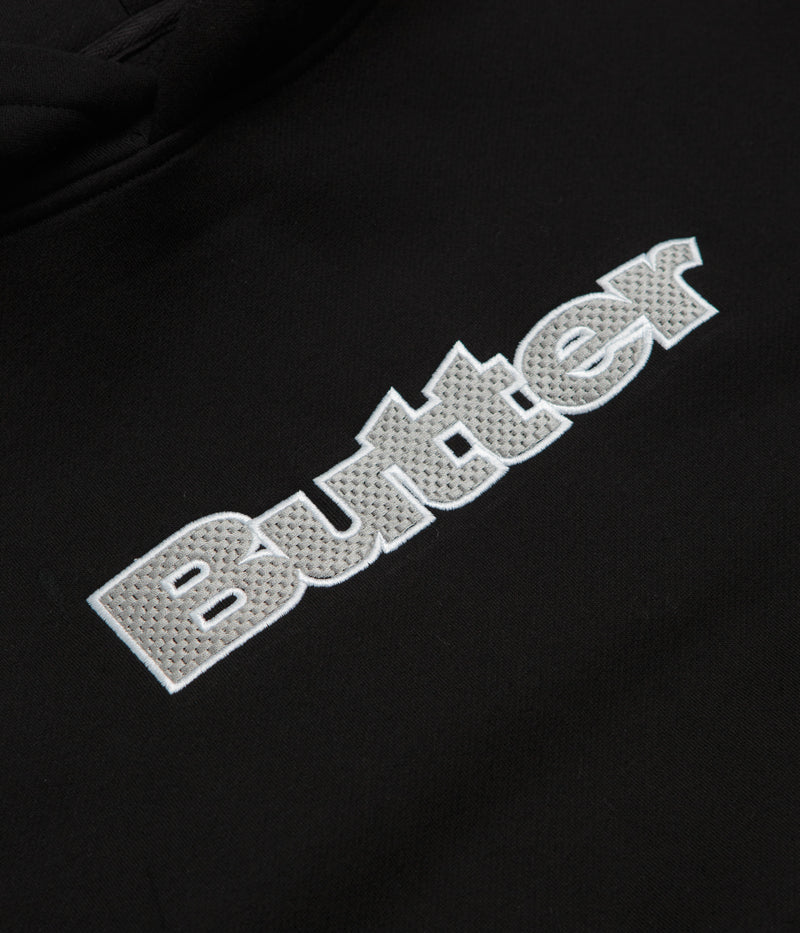 Butter Goods Textured Logo Hoodie in Black